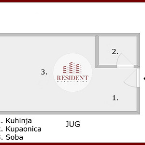 DONJI GRAD Renovirana garsonjera, 1. kat, odlična lokacija