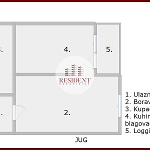 KAJZERICA Cozy 1-room apartment, 2nd floor, quiet surroundings, loggia