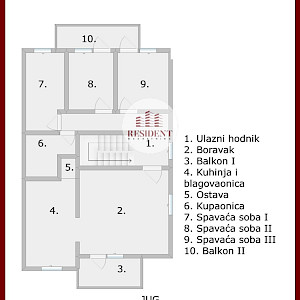 BREGANA Prostran 4soban stan 107 m2 + potkrovlje, 1 kat, parking, mirno okruženje, balkon, BEZ PROVIZIJE