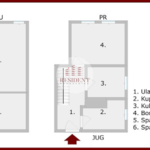 ŠPANSKO Duplex apartment 61m2, quiet environment, storage room