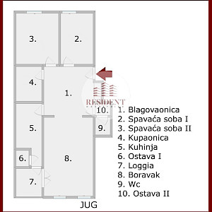 MALEŠNICA Komforan 3soban stan 72 m2, 3. kat, odlična lokacija, loggia, spremište, BEZ PROVIZIJE