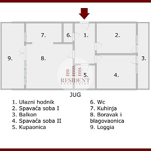 JARUN Kvalitetan 3soban stan 79 m2 + 2x garaže 27 m2, top lokacija