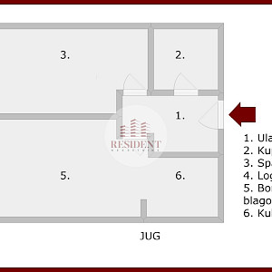 ŠPANSKO Moderan 2soban stan 59 m2 + garaža, 7. kat, novogradnja, loggia