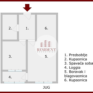 NAJAM - SIGEČICA Moderan 2soban stan 49 m2, 3. kat, mirno okruženje, loggia