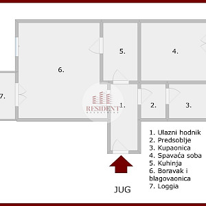 GAJNICE Komforan 2soban stan 58 m2, 4. kat, BEZ PROVIZIJE