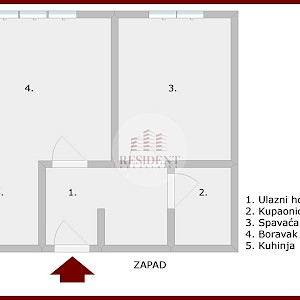 VOLTINO Ugodan 2soban stan 37 m2, 4 kat, odlična lokacija, spremište, BEZ PROVIZIJE