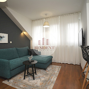 RENT - LJUBLJANICA Modern 2 bedroom apartment 60 m2, 2nd floor, top location, loggia