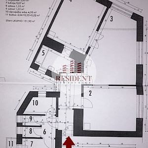 RENT- CENTER Spacious 4-bedroom apartment 103 m2, 1st floor, top location, NO COMMISSION