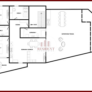 GRAČANI Modern 4-bedroom apartment 136 m2, new building, terrace, 2xGPM, storage room, NO COMMISSION