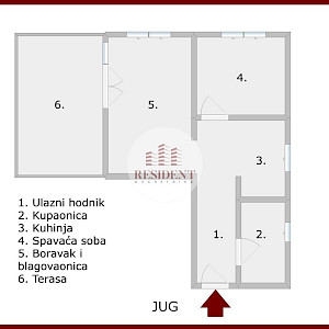 RAVNICE Ugodan 2soban stan 46 m2 + parking, 3. kat, top lokacija, terasa