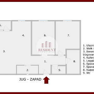 VRBANI Modern 3-bedroom apartment 72 m2, 4th floor, top location, loggia, storage room, NO COMMISSION