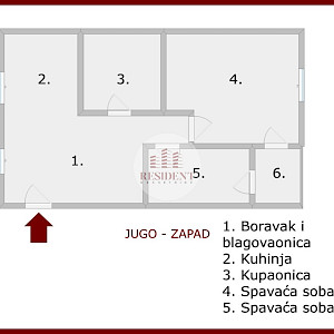 ŠPANSKO Ugodan 3soban stan 64 m2, 2. kat, top lokacija, loggia, spremište, BEZ PROVIZIJE
