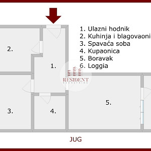 DUGAVE Ugodan 2soban stan 56 m2, 5. kat, lift, mirno okruženje, loggia, spremište