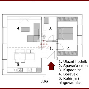 ČRNOMEREC Vrhovec 2soban stan 49 m2, prizemlje, top lokacija, vrt