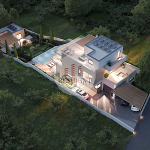 ŠIBENIK, Rogoznica – Luxury villa under construction, sea view