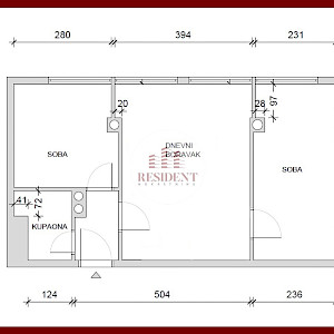 SREDNJACI Modern 3-bedroom apartment 48 m2, 3rd floor, top location, storage room, NO COMMISSION