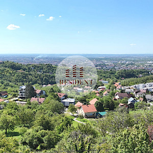 BORČEC Građevinsko zemljište 1200 m2 + 800 m2 zeleno, pogled na Zagreb