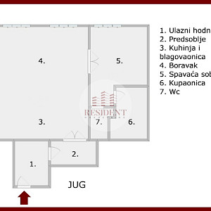 ILICA Centar, luksuzan 2soban stan 65 m2, 4. kat, mirna lokacija, lift, parking, BEZ PROVIZIJE
