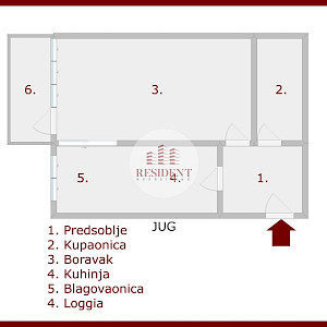 SREDNJACI Funkcionalan 1soban stan 42 m2, 4. kat, loggia, spremište, BEZ PROVIZIJE