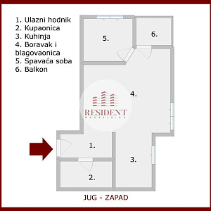 VRAPČE Moderan 2soban stan 50 m2 + parking, 1. kat, mirna lokacija, balkon, spremište, BEZ PROVIZIJE